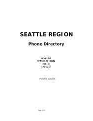 SEATTLE REGION - Social Security Advisory Service