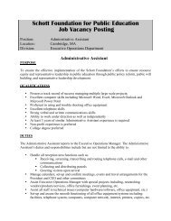 Administrative Assistant Job Description 11-20-08
