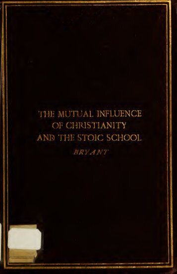 The mutual influence of Christianity and the Stoic school