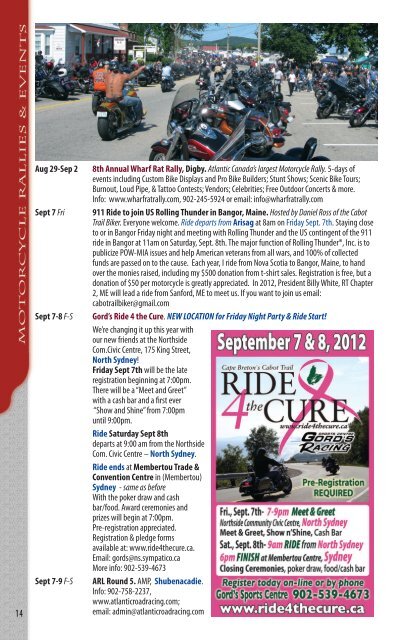 E-Book - Motorcycle Tour Guide Nova Scotia