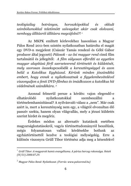 KertÃ©sz-Bakos Ferenc Title: Politikai okkultizmus 10804.pdf ... - MEK