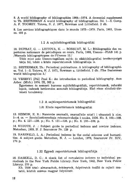 A magyar idÅszaki kiadvÃ¡nyok egyedi repertÃ³riumai 03647 ... - MEK