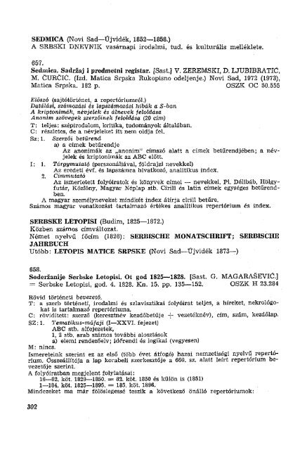 A magyar idÅszaki kiadvÃ¡nyok egyedi repertÃ³riumai 03647 ... - MEK