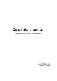 De schakers centraal - Koninklijke Nederlandse Schaakbond