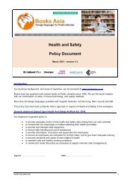 Health and Safety Policy Document - Books Asia