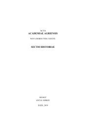 Acta Academiae Pedagogicae Agriensis, Nova Series Tom. XXXIV ...