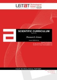 SCIENTIFIC CURRICULUM - Leitat