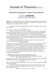 Relativistic Gravidynamics - Journal of Theoretics
