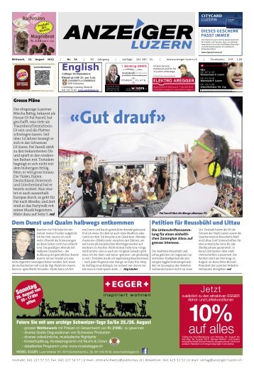 Anzeiger Luzern, Ausgabe 34, 22. August 2012