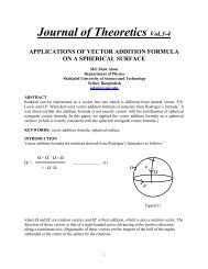 Applications of Vector Addition Formula on a Spherical Surface