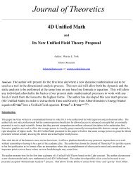 Journal of Theoretics -4D Unified Math, A Unified Theory