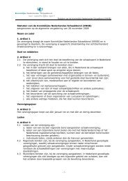 - 1 - Statuten van de Koninklijke Nederlandse Schaakbond (KNSB ...