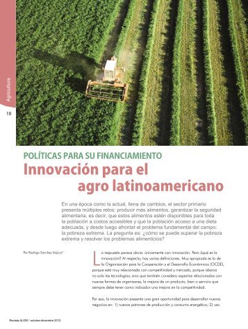 InnovaciÃ³n para el agro latinoamericano - Alide