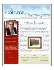 PUB-100 ans (p 1-24) final - Le CollÃ¨ge Champagneur