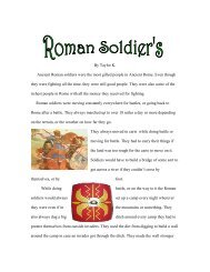 By Taylor K. Ancient Roman soldiers were the most gifted people in ...