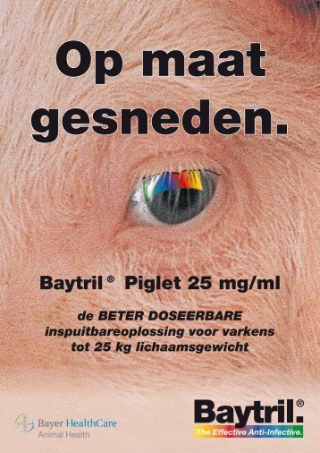 In vitro is Baytril® ook actiever dan marbofloxacine tegen ... - Bayer