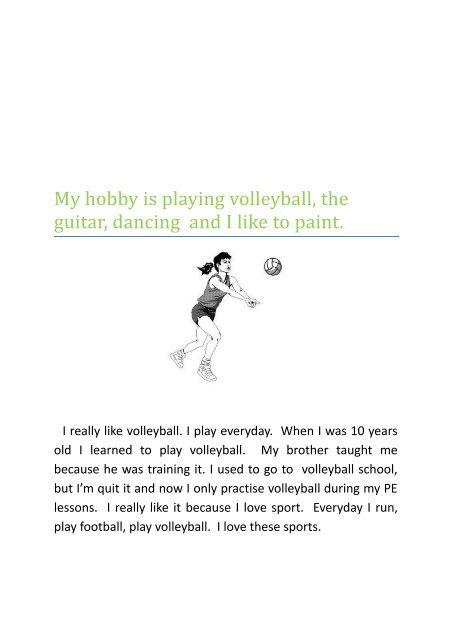 volleyball hobby essay