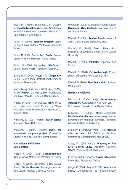 Wintec Register of Research and Scholarly Activity 2004