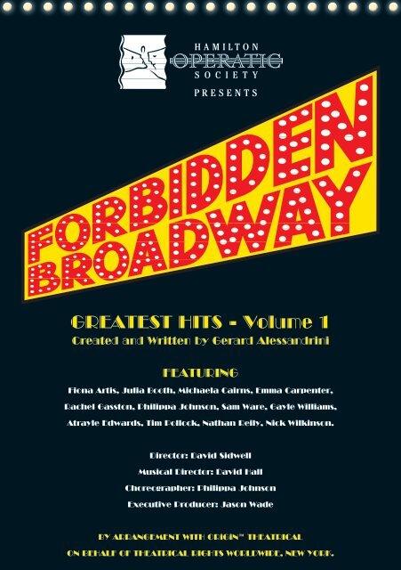 PDF (Forbidden Broadway Programme) - Wintec Research Archive