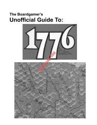 The BOARDGAMER's Unofficial Guide To 1776 - WarGameVault