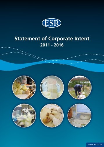 ESR Statement of Corporate Intent - Crown Ownership Monitoring Unit