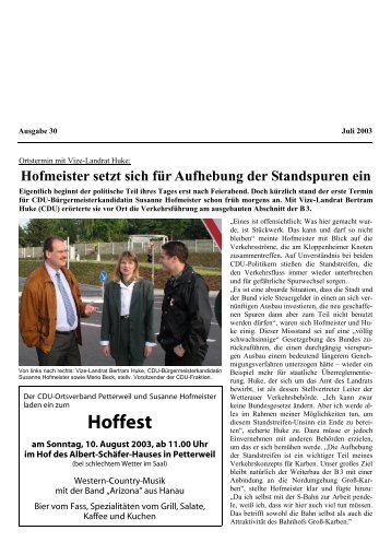 Ausgabe 30 - Juli 2003 - Im-klartext.de