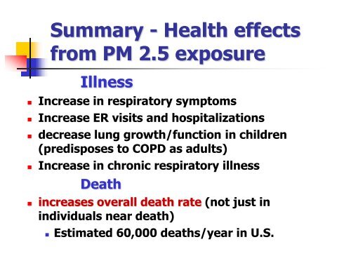 Particulate Matter 2.5