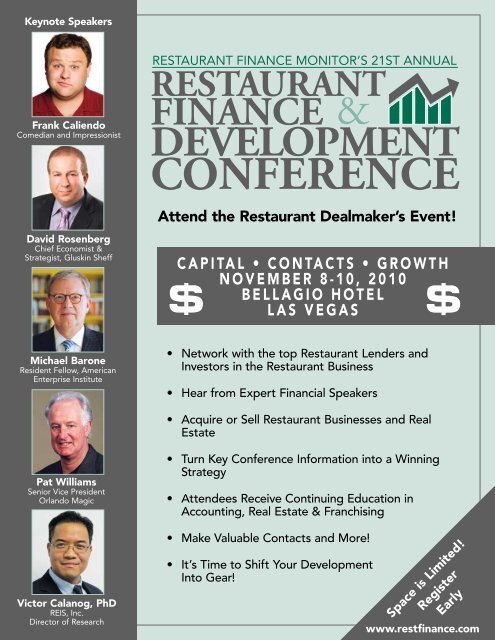21st Annual Restaurant Finance & Development Conference