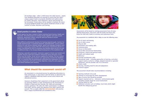 A toolkit for deafblind children's services reaching out ... - Sense