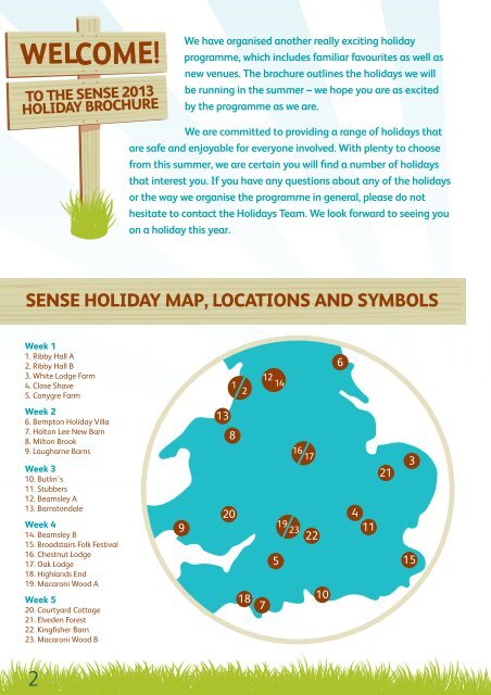 Holidays brochure - Sense