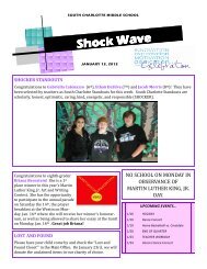 Shock Wave Shock Wave - Charlotte-Mecklenburg Schools