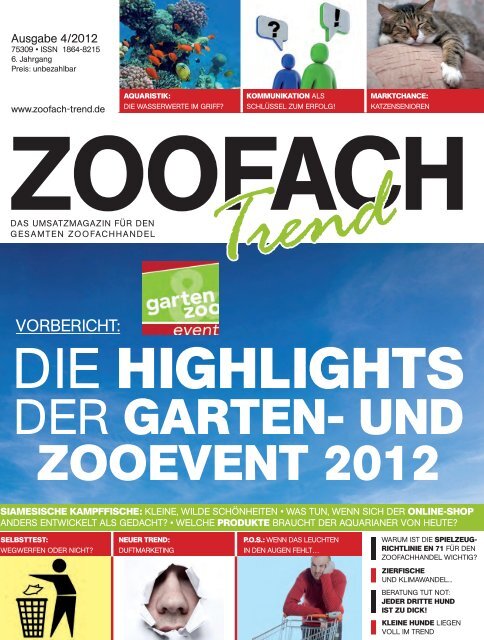 Der gArten- und zooevent 2012 - ZooFach-Trend