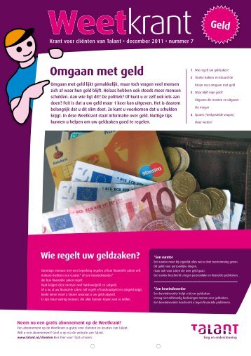 Klik hier om de Weetkrant te bekijken en lezen - Talant