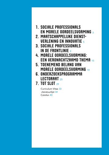 Sociale professionals en morele oordeelsvorming - Kenniscentrum ...