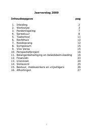 Jaarverslag 2009 Inhoudsopgave pag 1. Inleiding 2 ... - Stichting ROS
