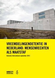 MENSENRECHTEN ALS MAATSTAF - Amnesty International