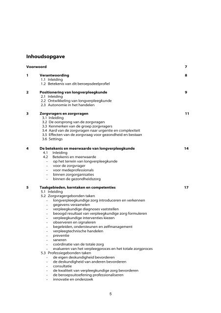 Longverpleegkundige - Verpleegkundigen & Verzorgenden ...