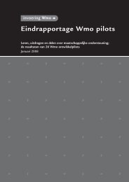 Eindrapportage Wmo pilots - Invoering Wmo