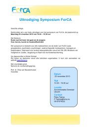 Uitnodiging Symposium ForCA