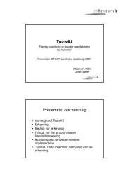 Tools4U Presentatie van vandaag - Efcap-nl