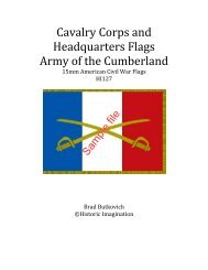 Cavalry Corps and Headquarters Flags Army of the ... - WarGameVault