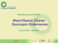 Duurzaam Ondernemen - POM West-Vlaanderen