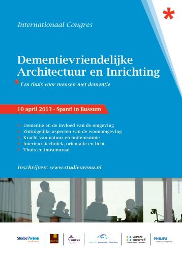 congres Dementievriendelijke Architectuur en Inrichting - StudieArena