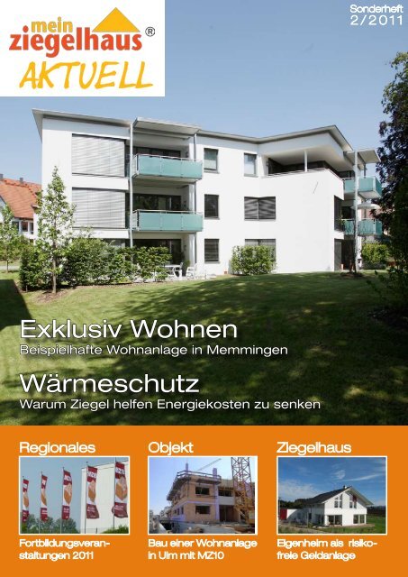 Mein Ziegelhaus Aktuell 02/11 - Adolf Zeller GmbH & Co. Poroton ...