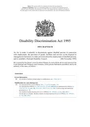 Disability Discrimination Act 1995 - TSE