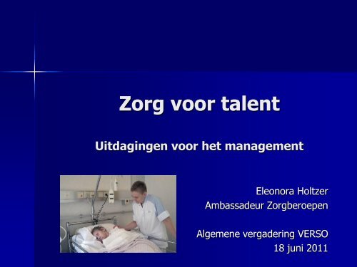 Zorg voor talent - Verso