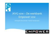 De Werkbank VZW - presentatie - TSE