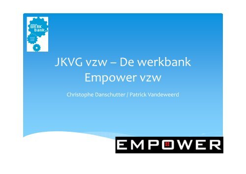 De Werkbank VZW - presentatie - TSE