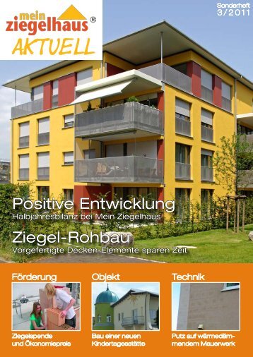 Mein Ziegelhaus Aktuell 03/11 - Adolf Zeller GmbH & Co. Poroton ...