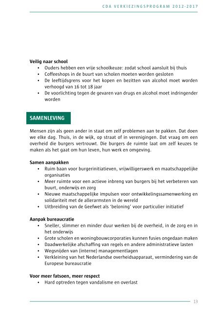 Download het verkiezingsprogramma - CDA